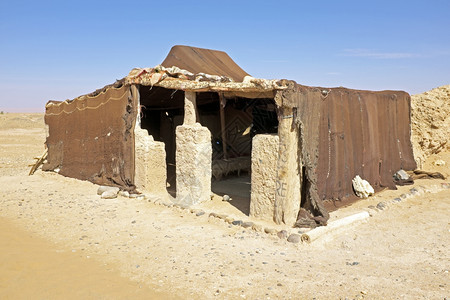 非洲自然骆驼摩洛哥ErgChebbi沙漠的贝多因帐篷图片