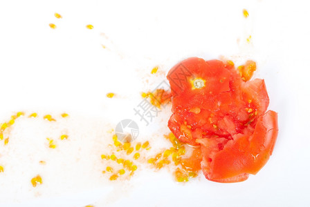事故降低粉碎西红番茄蔬菜图片