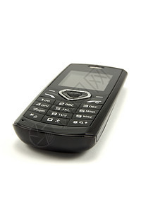 白色背景的黑现代移动电话Name目的黑色沟通图片