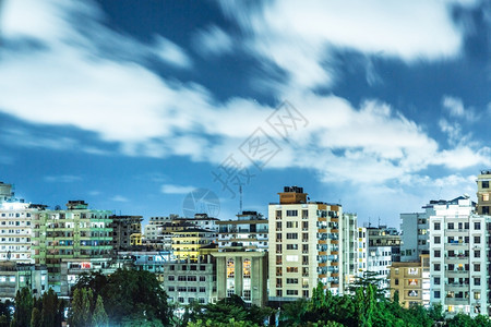 坦桑尼亚城市风光背景图片