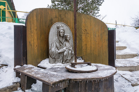 建筑学俄罗斯亚拉夫尔地区Vyatskoye村冬季春天圣博戈罗迪琴村庄旅行图片