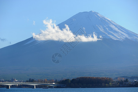 摄影藤山和川口子湖富士公吨图片