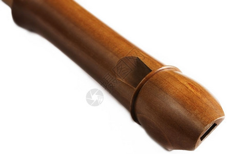 木制三联长笛的近距离闭合而木制长笛的近距离关闭民间管道中音图片