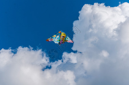 天空中飞翔的风筝图片