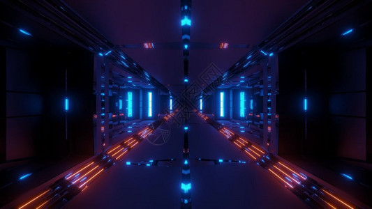 光束粒子科技未来时空隧道图片