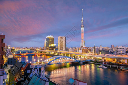 日本东京城市夜景图片