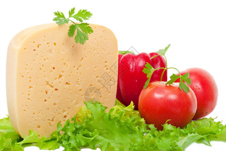 健康可口食物蔬菜和奶酪图片