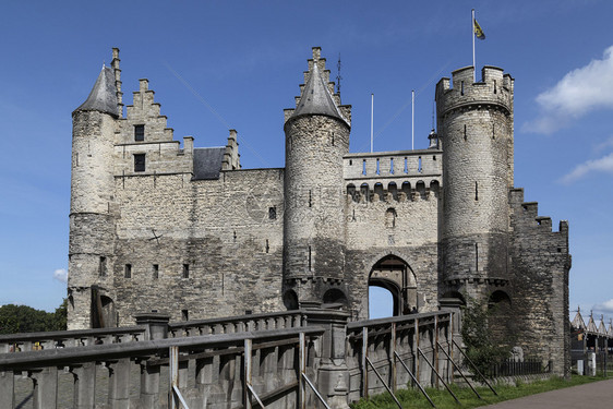 比利时安特卫普市尽管安特卫普以前曾是一座坚固的城市但几乎没有这些堡垒的残留物这个城堡是19世纪的复制品艾伦几乎不旅行图片