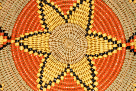 装饰风格传统的艺术手上多色图案编织非洲篮子xDxDxD图片