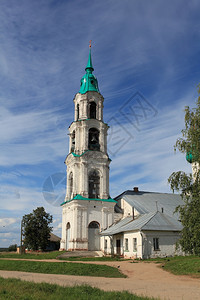 寺庙信仰塔Levashovo村的钟楼图片