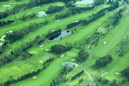 颜色自然高尔夫球场顶部视图俱乐背景图片
