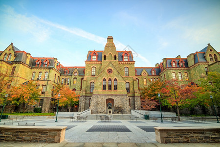 旅行北城市美国宾夕法尼亚州费城宾夕法尼亚大学高清图片