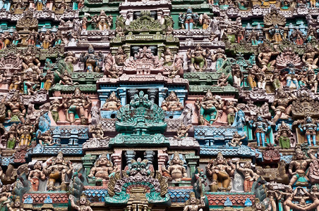 亚洲人泰米尔语南印度迪亚的一座古老朝都寺庙泰米尔纳德邦图片