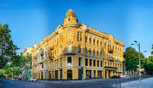 旅行家园乌克兰奥德萨06192年乌克兰敖德萨市中心乌克兰历史住宅的奥德萨市中心历史房屋文化图片