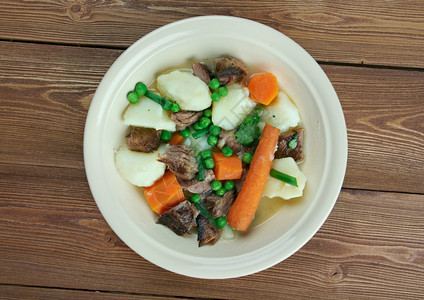 纳瓦林法国羊肉或汤汁食谱豆子图片