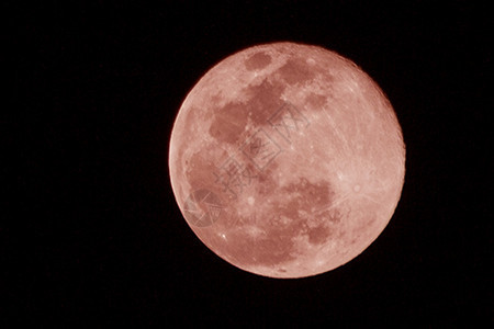 深夜红月满星晚望远镜图片