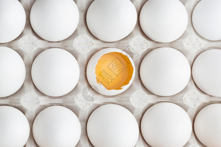 鸡蛋中的蛋黄图片
