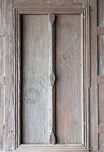 木板窗户传统泰国风格的旧木窗玻璃制的图片