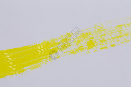 有创造力的刷子艺术白纸上的黄漆作为背景纹理图片