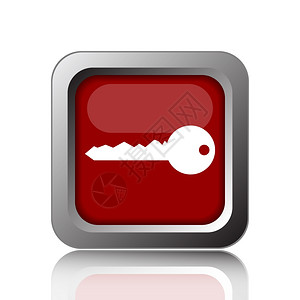 白色背景上的密钥图标互联网按钮服务秘密钥匙图片