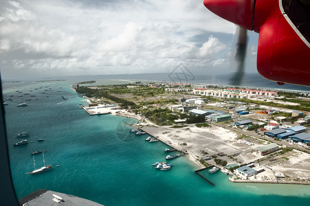 宝来美丽的马尔代夫高空飞行马尔代夫蓝色的图片