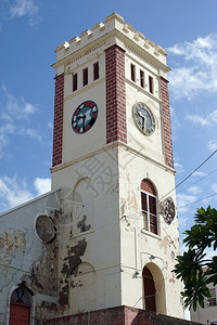 目的地伊万在加勒比HuricanIvan格林纳达的圣乔治公会教堂被摧毁会在城市图片