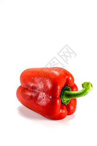营养丰富白色背景的新鲜红辣椒白色的图片