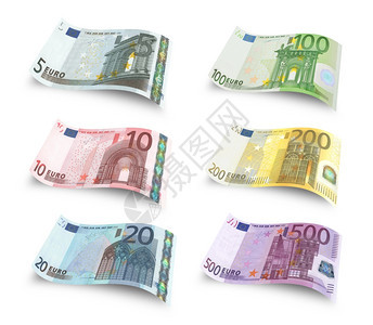 欧元现钞实收数孤立于白出去首都超过图片