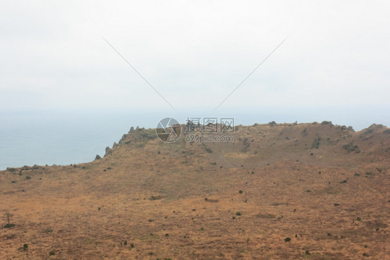 遗产旅游美丽韩国济州岛蓝海火山口图片