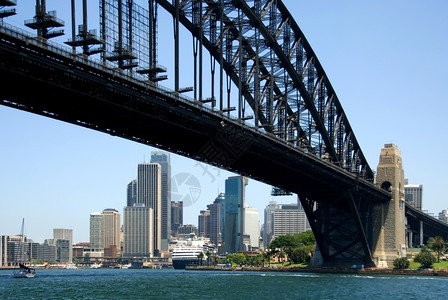 塔架著名的港桥横跨澳大利亚悉尼的港口大桥衬垫运输图片