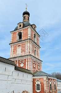 在俄罗斯佩雷拉夫扎莱基戈里茨市高利收容修道院的贝尔塔古老佩雷斯拉夫尔蓝色的图片
