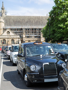 吸引力伦敦路的黑人出租车英格兰伦敦路的黑人出租车司机户外图片