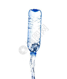 从塑料瓶子上喷水喝运动白色的图片