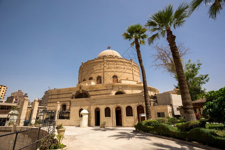 地标圆形大厅旅游科普特基督徒在开罗埃及图片