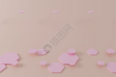 几何学蜂窝摘要粉色六角蜂蜜架背景3d摘要粉色六角蜂蜜架背景3d科学图片