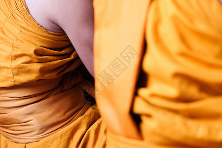 文化亚洲人佛教和尚的黄袍佛教和尚的紧贴乌汶图片