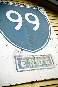 旅行旧美国风格的标志牌读9号公路挂在墙上历史一种图片