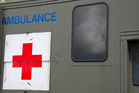 救援步兵英国陆军野战救护车伪装背景图片