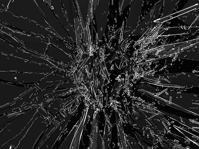 爆炸粉或者黑色的破碎粉透明玻璃片有质感的锋利设计图片