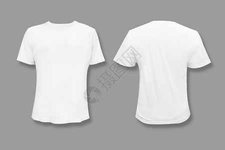 带有空白复制间的孤立白色TShirt空的衬衫身体图片