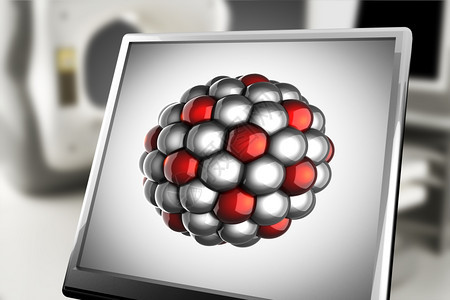 领域科学的分子关于实验室监测器的单一原子科学插图仅一个原子图片