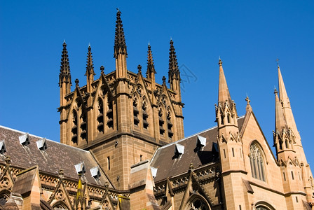 外部的地标澳大利亚悉尼圣Maryrsquos大教堂建筑特征澳大利亚悉尼图片