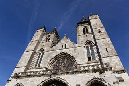 法国上诺曼底LesAndelys大教堂会塔建筑学图片