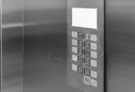 里面商业使用盲文点按钮的电梯内部控制面板盲人可以升起代码图片