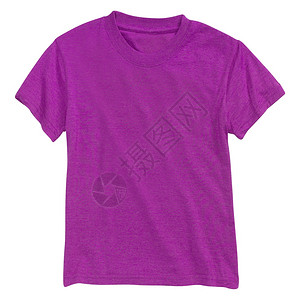 时尚白色上孤立的紫T恤衫零售买图片