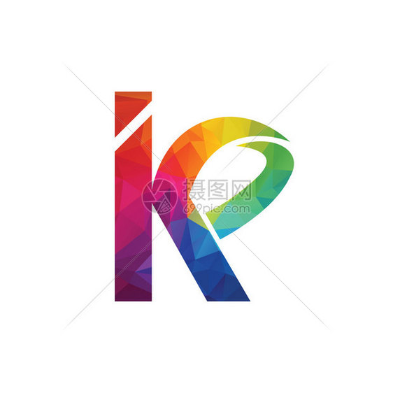 航空营销最初的K矢量徽标设计图片
