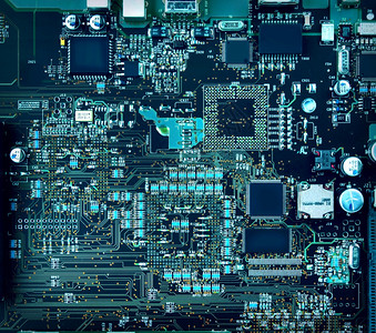 计算机硬件主板组和电路图片