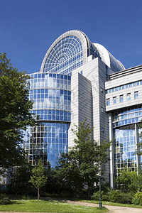 旅游欧洲议会布鲁塞尔比利时布鲁塞尔建造夏天图片