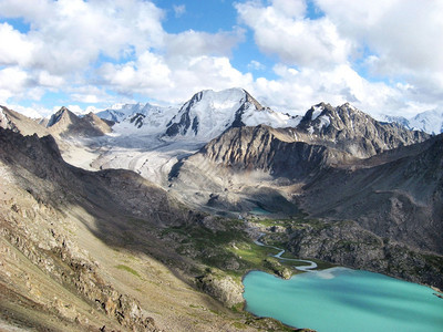 风景优美吉尔斯坦高山脉亚洲旅游行天图片