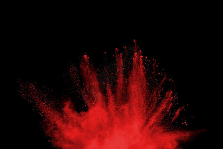 速度颜色白背景的红粉末爆炸彩云多的灰尘爆炸有创造力的图片